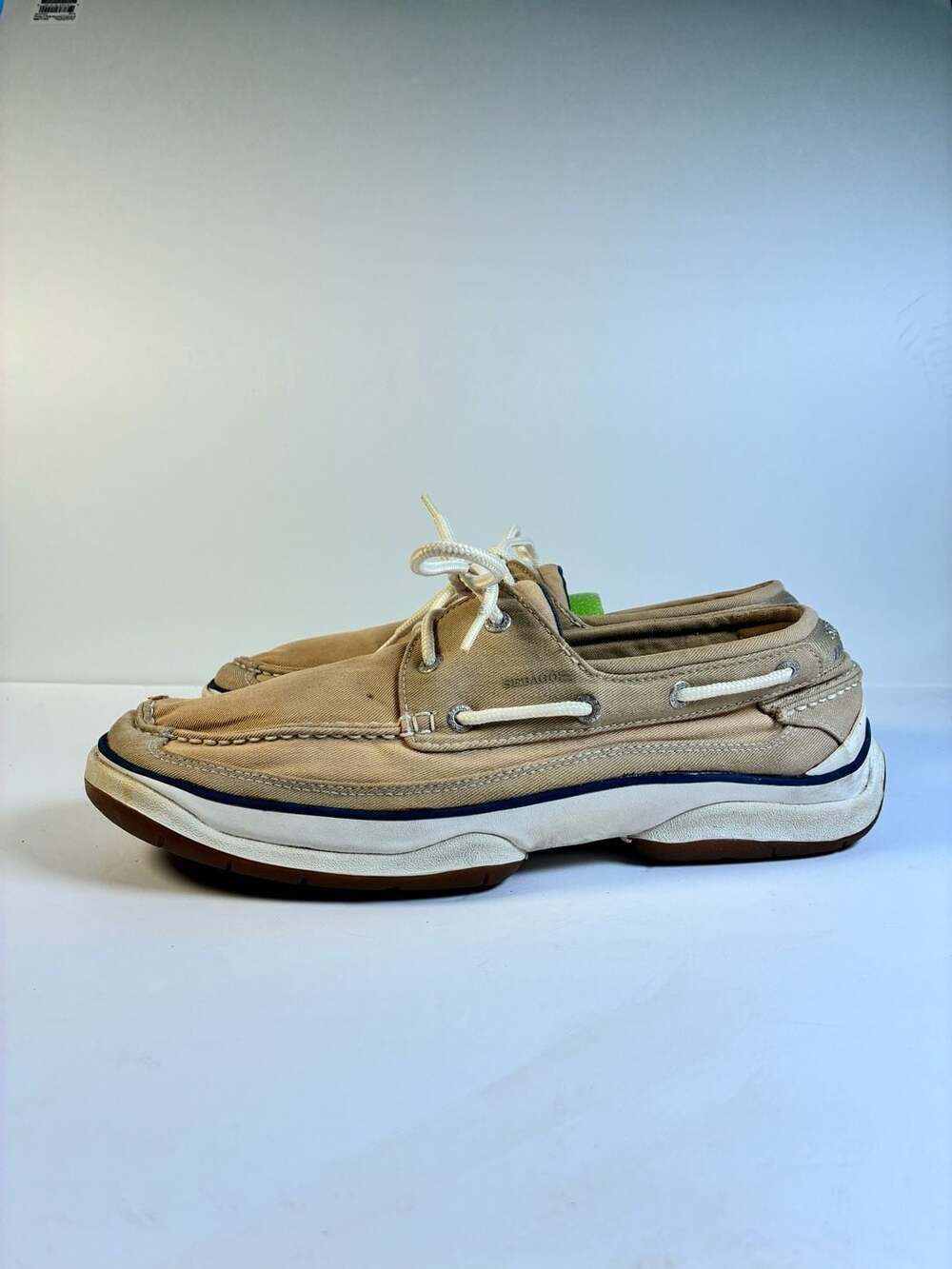 Sebago Docksides Canvas Boat Shoes Size 10.5M
